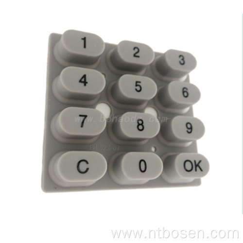 Electronic Soft Oval Rubber Push Buttons Membrane Switch